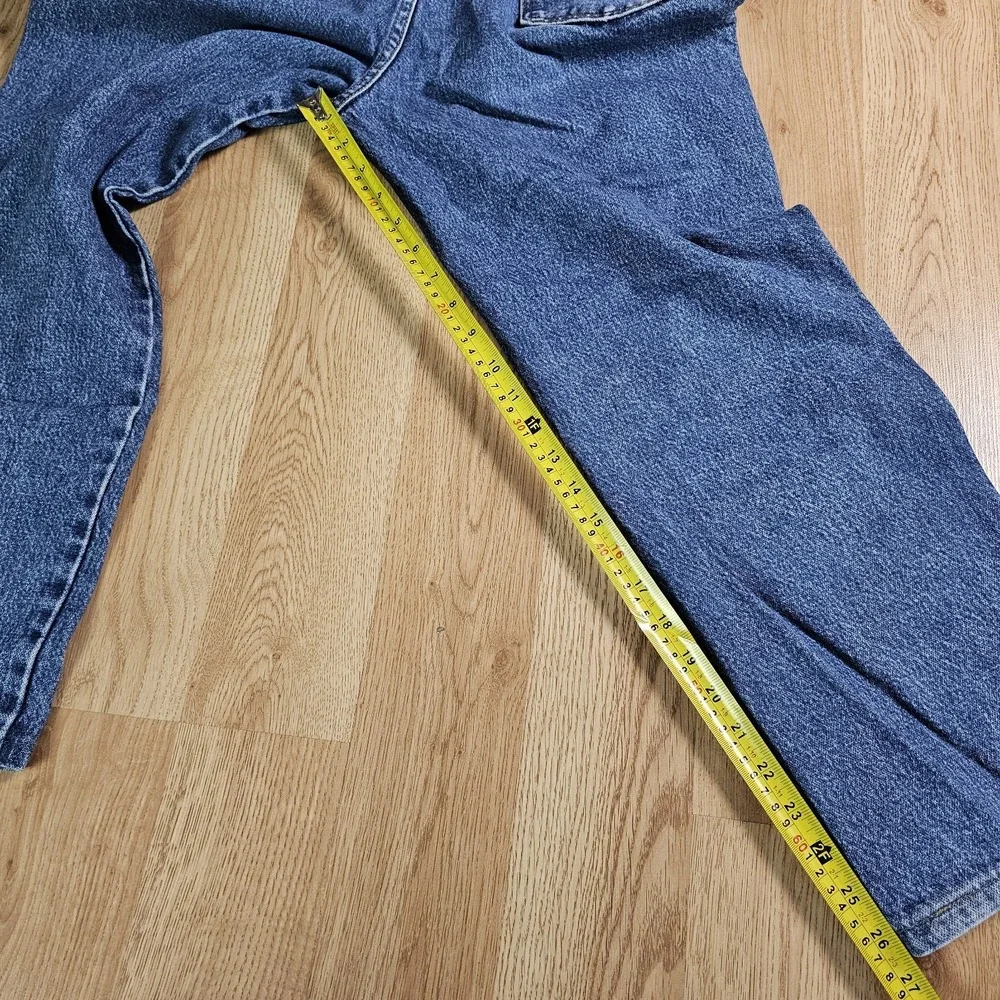 Wrangler Relaxed Boot Cut Jeans 36x30 (36x27) Cowboy Rodeo Medium Wash Hemmed‎